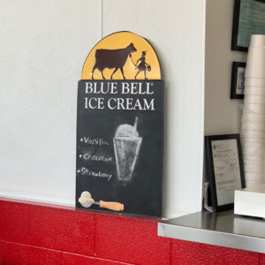 Blue Bell Shake Sign