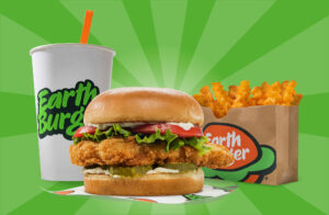 Earth Burger combo meal