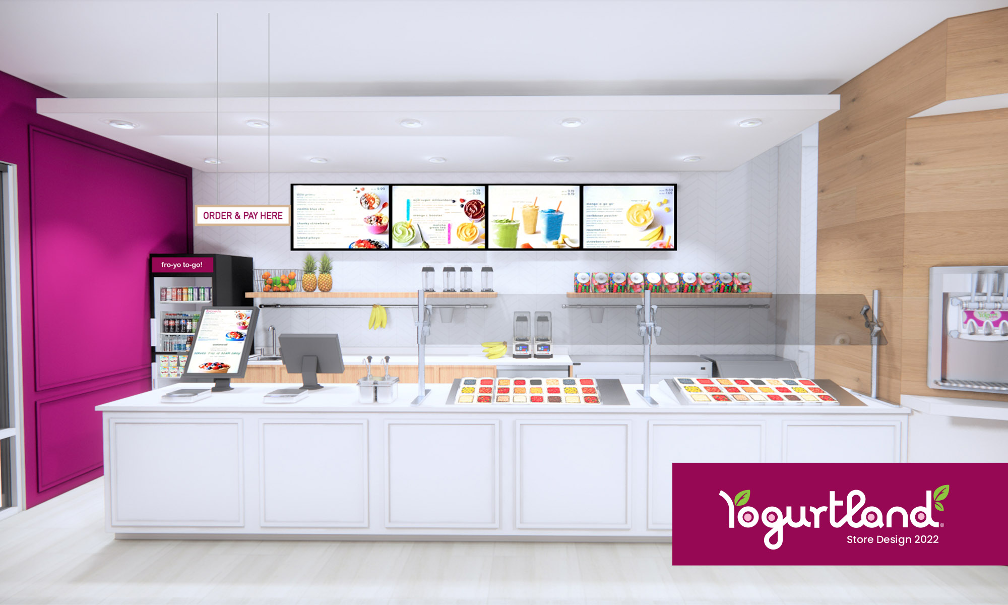 Yogurtland new store design